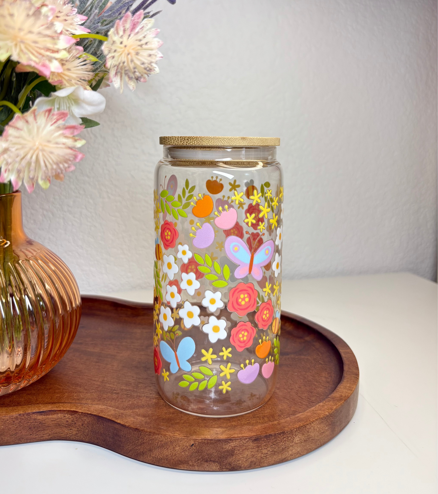 Honeybee Flowers 16oz CupWrap
